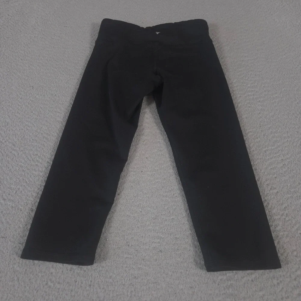 LOT OF 2 Old Navy Leggings Girls M 8 Black PowerPress PowerSoft Crop Side Pocket
